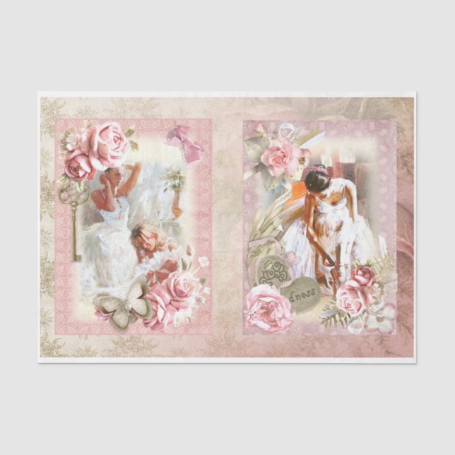 Papier Mousseline Ballet Design Series 4 (Recto)