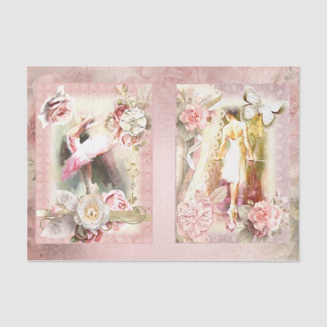 Papier Mousseline Ballet Design Series 8 (Recto)