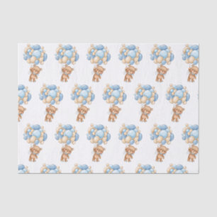 Papier Mousseline Ballons Baby shower Ours Teddy Papier Tissu