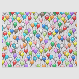Papier Mousseline Ballons Colorés