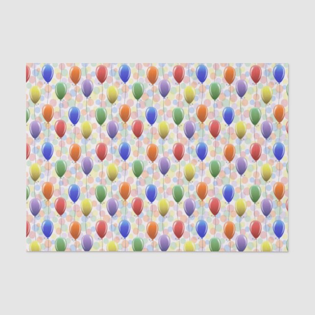 Papier Mousseline Ballons de fête (Recto)