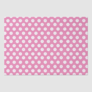 Papier Mousseline Ballons de Pickleball Motif rose blanc