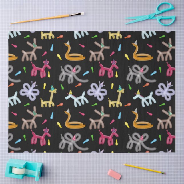 Papier Mousseline Balloon Animals Kids Party Theme (Artisanat)
