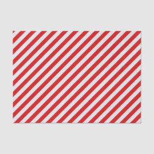 Papier Mousseline Bande de sucre de canne rouge et blanc