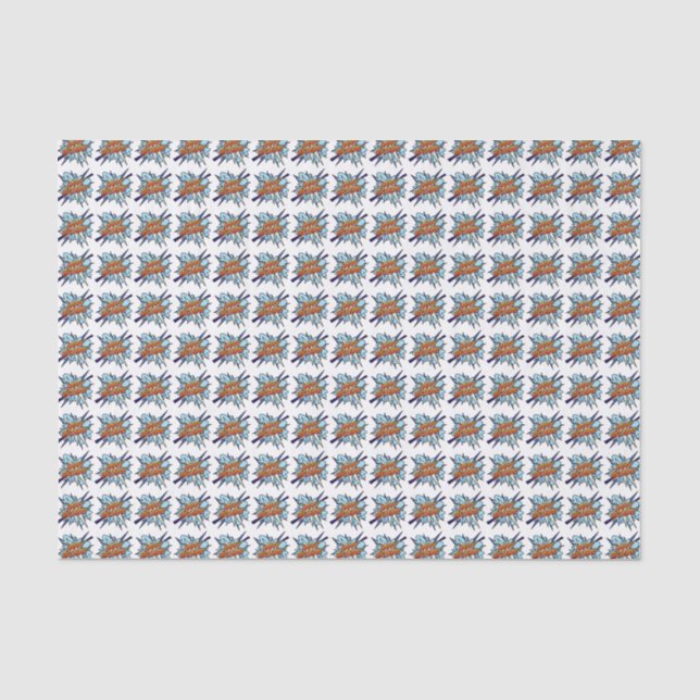 Papier Mousseline Bande dessinée Pop Art HAPPY BRTHDAY (Recto)