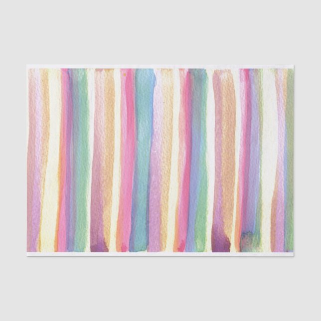 Papier Mousseline Bandes aquarelles (Recto)