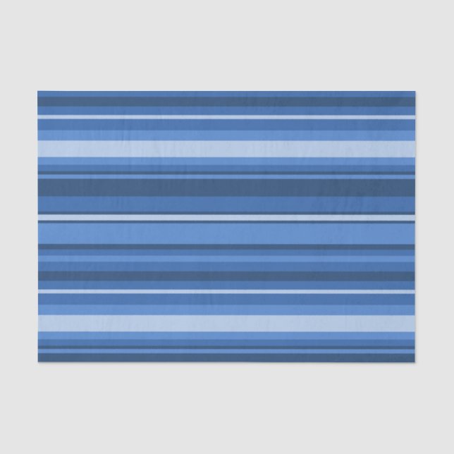 Papier Mousseline Bandes bleues (Recto)