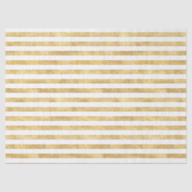 Papier Mousseline Bandes brillantes d'or (Recto)