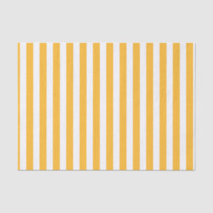 Papier Mousseline Bandes de bonbons jaune et blanc ensoleillé