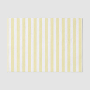 Papier Mousseline Bandes de bonbons jaunes et blancs