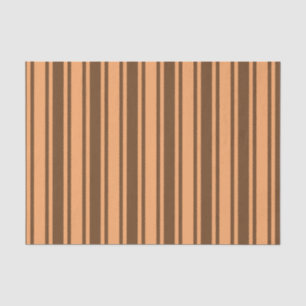 Papier Mousseline Bandes de bonbons marron rétro des années 1970