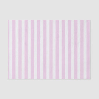 Papier Mousseline Bandes de bonbons rose pâle et blanc