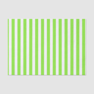 Papier Mousseline Bandes de bonbons vert et blanc de chaux