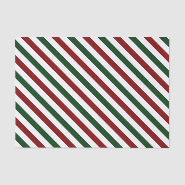 Papier Mousseline Bandes de Noël personnalisables (Recto)