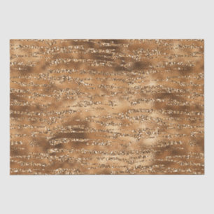 Papier Mousseline Bandes de Parties scintillant Brown or
