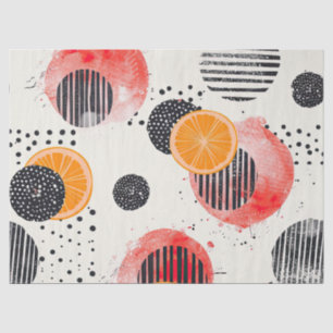 Papier Mousseline Bandes de tranches de Citrus Gras (6)