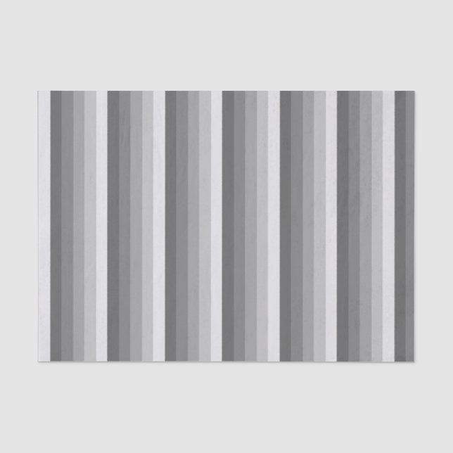Papier Mousseline Bandes d'ombre grises (Recto)