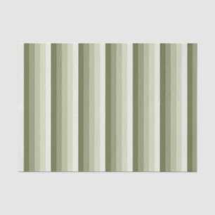 Papier Mousseline Bandes d'ombre vert olive