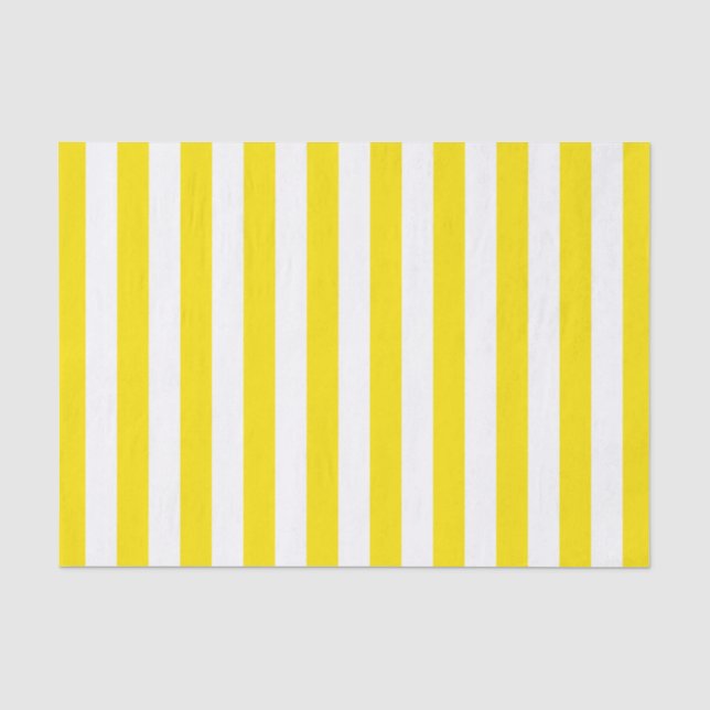 Papier Mousseline Bandes jaunes verticales (Recto)