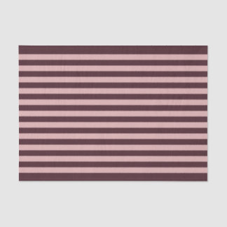 Papier Mousseline Bandes marron et roses