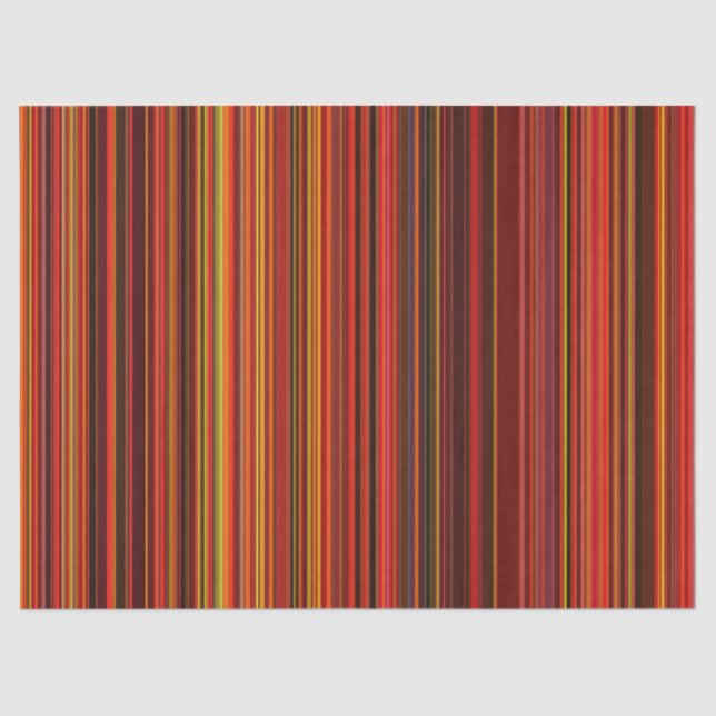 Papier Mousseline Bandes multicolores  (Recto)