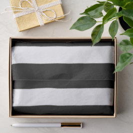 Papier Mousseline Bandes noires et blanches, Motif rayé, Lignes
