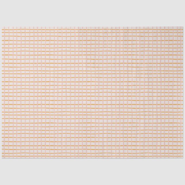 Papier Mousseline Bandes pastel jaune et rose (Recto)