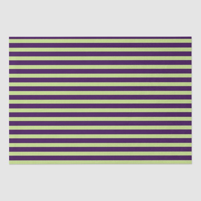 Papier Mousseline Bandes pourpres et vertes (Recto)