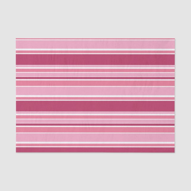 Papier Mousseline Bandes roses (Recto)