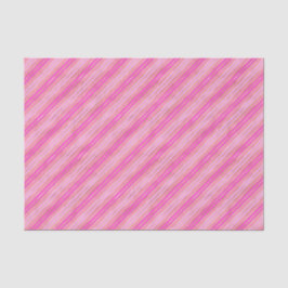 Papier Mousseline Bandes roses et or chaudes