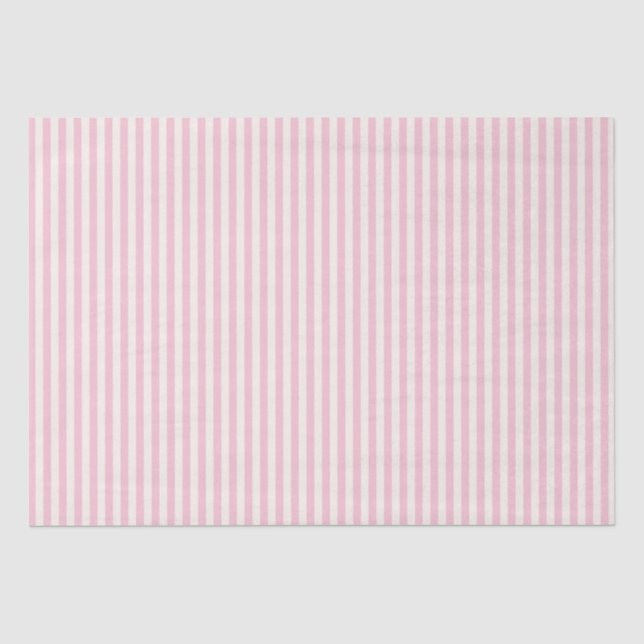 Papier Mousseline Bandes roses printanières (Recto)