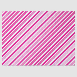 Papier Mousseline Bandes Sucres de canne roses Style 1