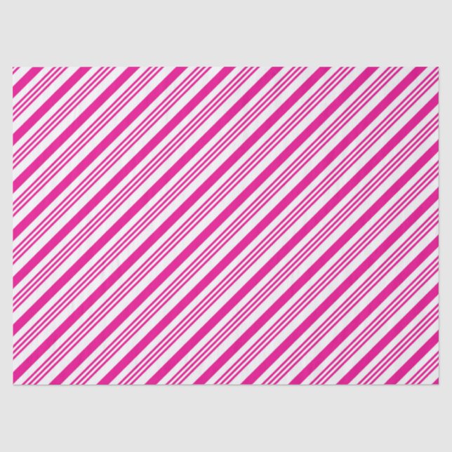 Papier Mousseline Bandes Sucres de canne roses Style 1 (Recto)