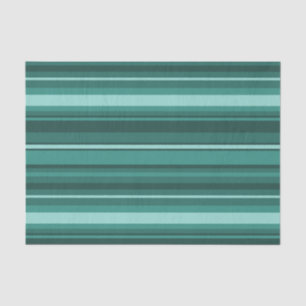 Papier Mousseline Bandes turquoises