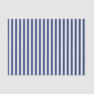 Papier Mousseline Bandes verticales minces de la marine
