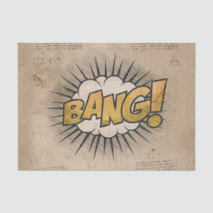 Papier Mousseline BANG ! Livre de bande dessinée vintage Steampunk P