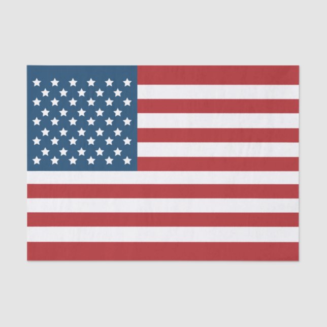 Papier Mousseline Bannière étoilée de drapeau américain des (Recto)