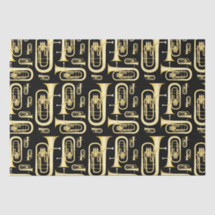 Papier Mousseline Baritone Musicien Bande Enseignant Tissu Papier