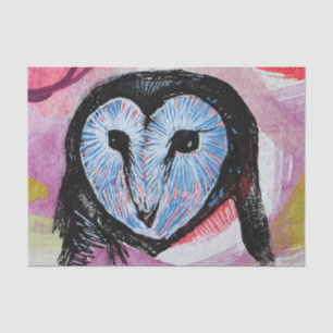 Papier Mousseline Barn Owl Art