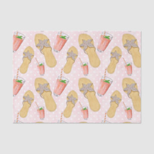 Papier Mousseline Bascule électronique rose Bling tropical