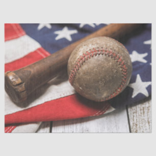 Papier Mousseline Base-ball et bat