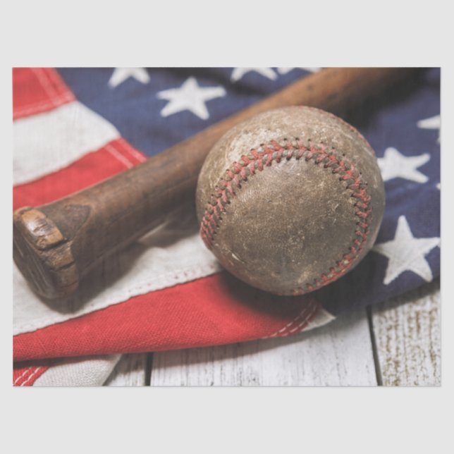 Papier Mousseline Base-ball et bat (Recto)