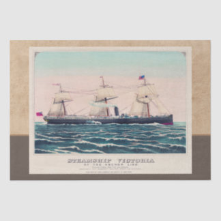 Papier Mousseline Bateau à vapeur Victoria de la ligne d'Ancres, 187
