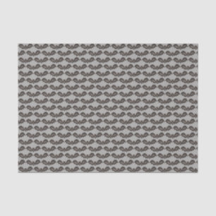 Papier Mousseline Bateaux volants Black Grey Happy Halloween Print