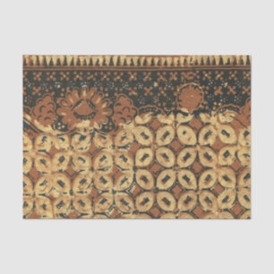 Papier Mousseline Batik Earthy Coffee Bean Elegant Rustic Rugged