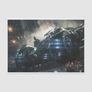 Papier Mousseline Batman Avec Batmobile Dans La Pluie
