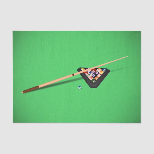 Papier Mousseline Bâton et balles de la table de billard (Recto)