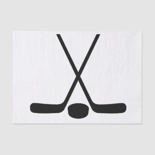 Papier Mousseline Bâtons de hockey d'athlète de sport (Recto)