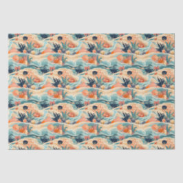 Papier Mousseline Beach Sea Life