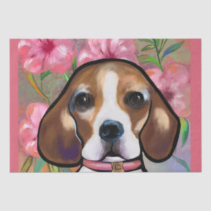 Papier Mousseline Beagle